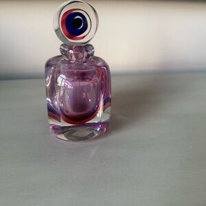 Fifth avenue purple glass crystal Perfume bottle empty